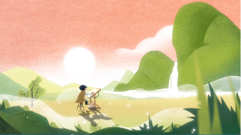 世界地球日动画镜头：山谷创作