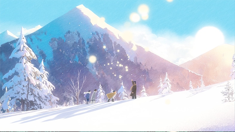 世界地球日动画镜头：雪山旅程